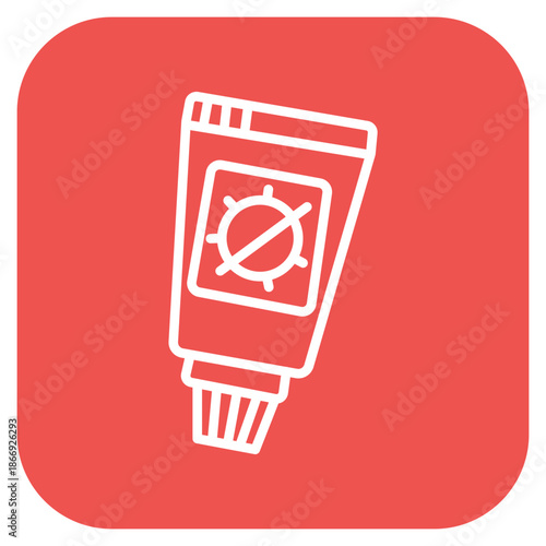 Antiviral Ointment icon vector image. Can be used for Dermatology.