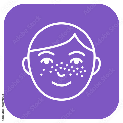 Freckles icon vector image. Can be used for Dermatology.
