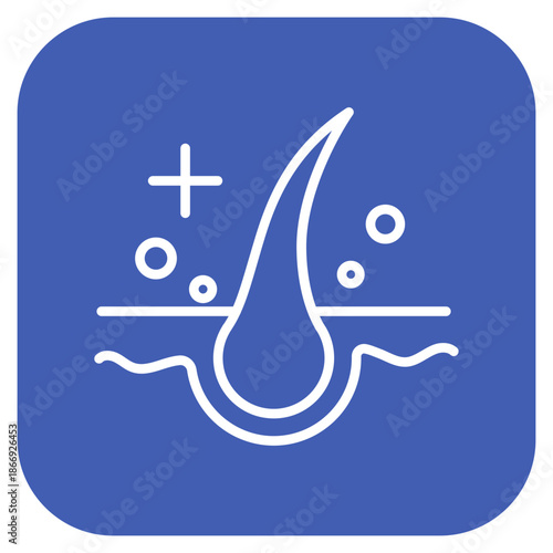 Folliculitis icon vector image. Can be used for Dermatology.