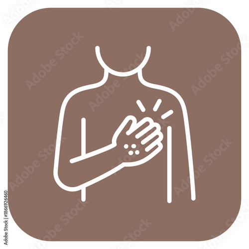 Itch Relief icon vector image. Can be used for Dermatology.
