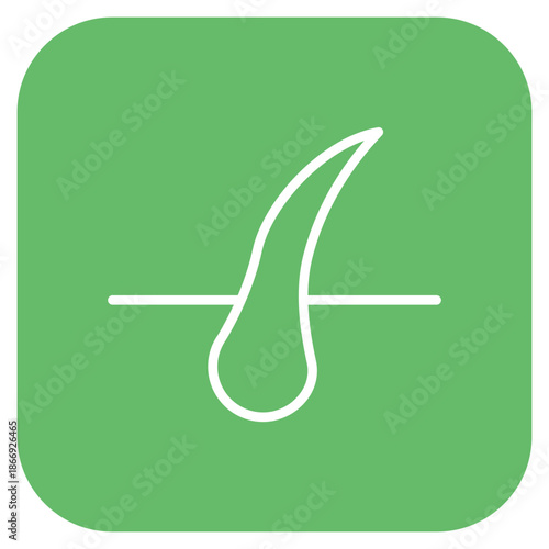 Hair Follicle icon vector image. Can be used for Dermatology.