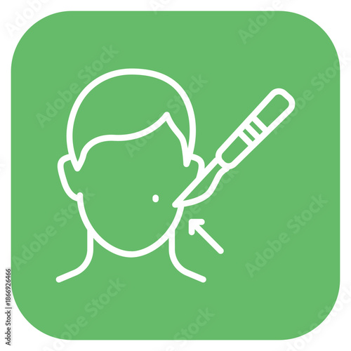 Mole Removal icon vector image. Can be used for Dermatology.