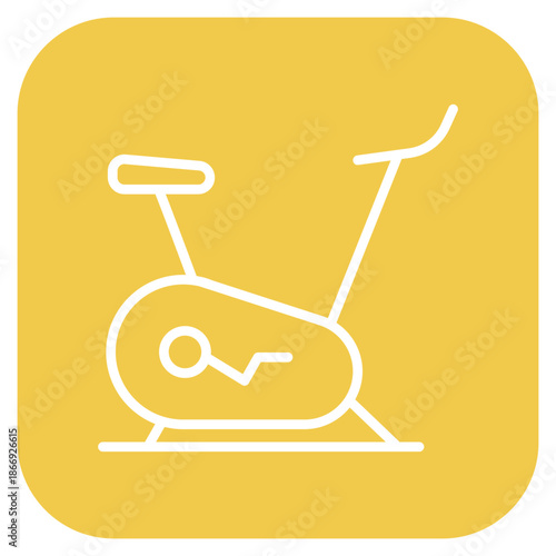 Exercise Bike icon vector image. Can be used for Nursing Home.