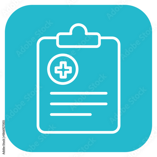Medical Record icon vector image. Can be used for Tuberculosis.
