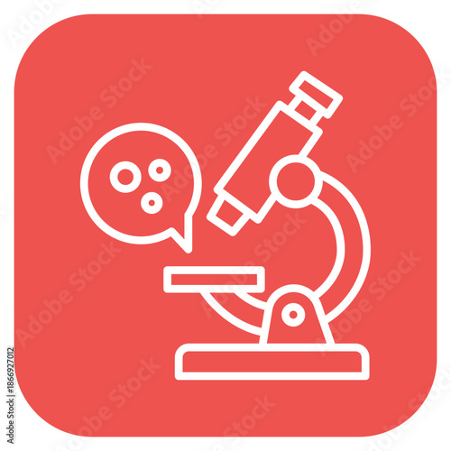 Microscope View icon vector image. Can be used for Tuberculosis.