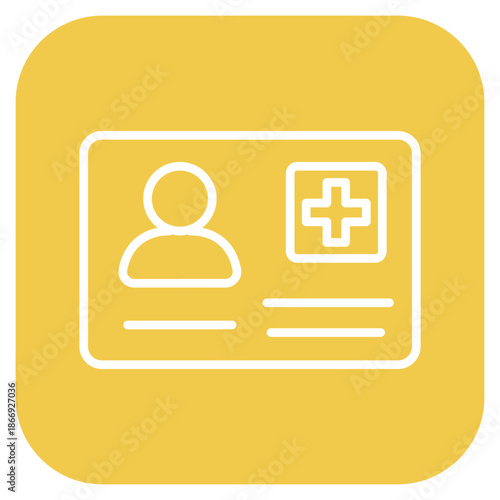 Patient Card icon vector image. Can be used for Tuberculosis.