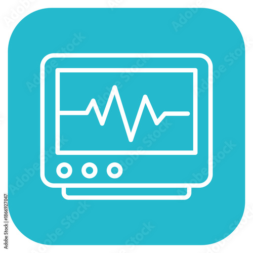 Patient Monitor icon vector image. Can be used for Tuberculosis.