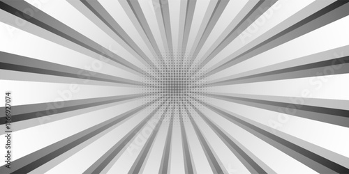 Ray sun light. Sunburst background. Radial circle line. Pattern starburst. Comic beam lines. Sun effect rays. Abstract firework. Concentration stripe. Cartoons lightning style. Vector illustration