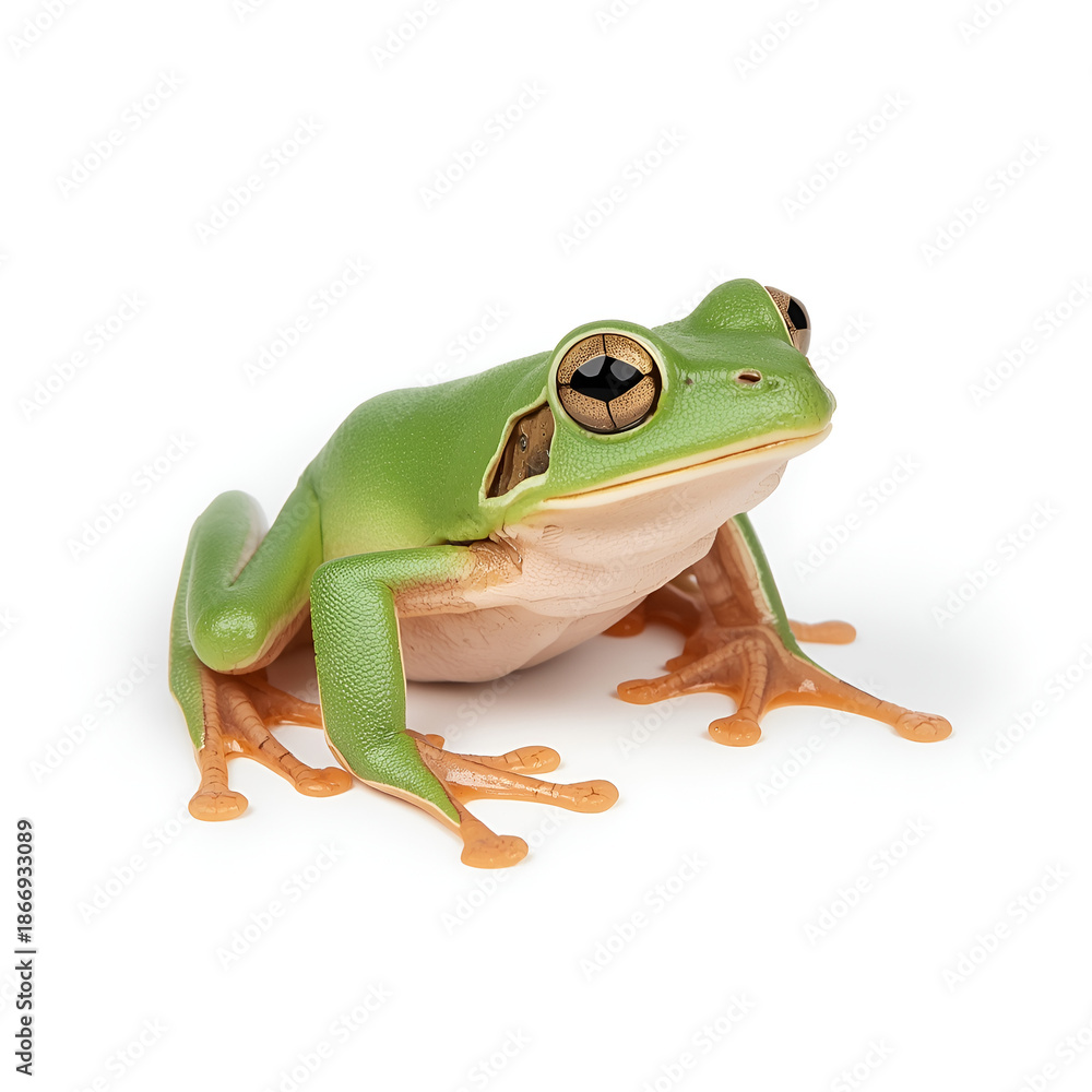 Obraz premium green eyed tree frog