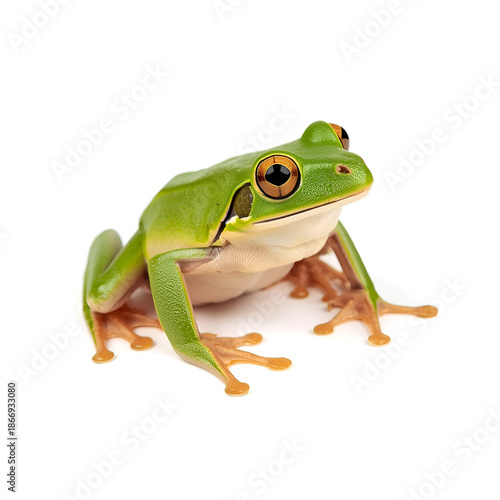 frog on white background