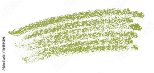 green pencil strokes isolated on transparent background
