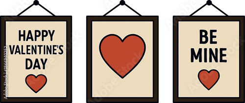 Valentines Day Wall Art Set