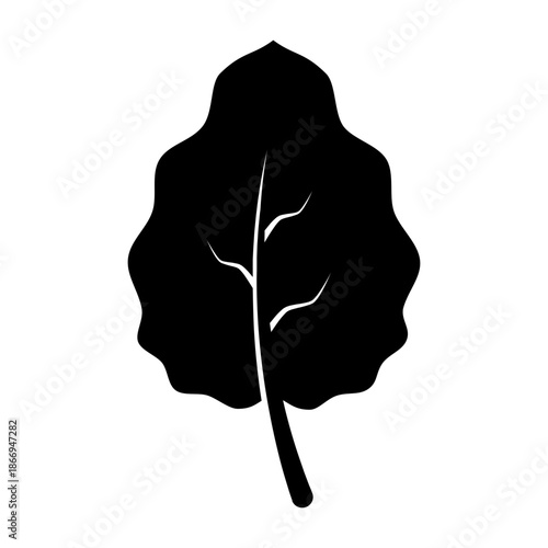 Vector graphic icon for Wrinkled leaf