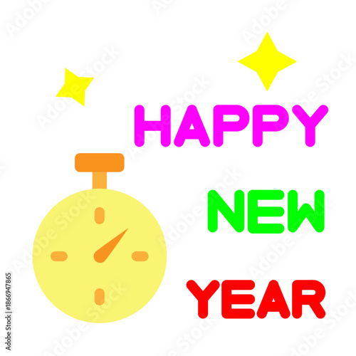 Countdown Clock Vector Flat Icon Design