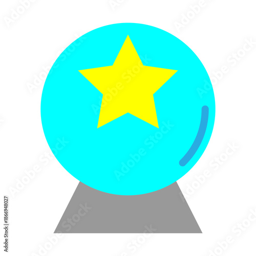 Fortune Star Vector Flat Icon Design