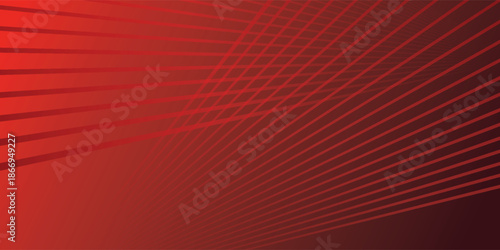 Abstract red nuances with color gradation, thin diagonal lines arranged closely and radiating from one direction volume 1