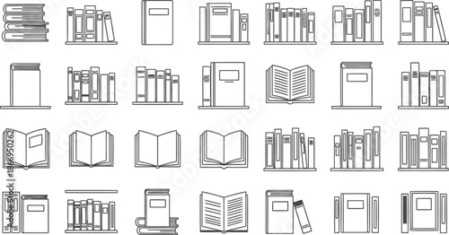 Book icon vector illustration for education learning and knowledge concept