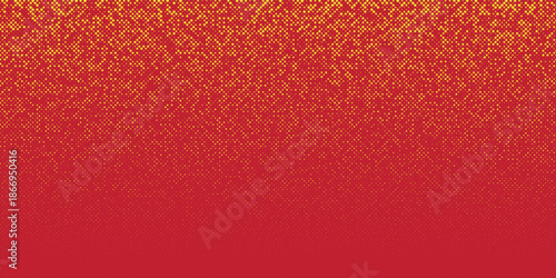 Repeated yellow dots wallpaper. Celebration Christmas, New Year or birthday party repeating backdrop. Vector