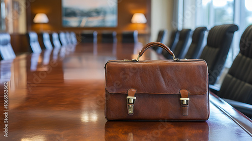 Wallpaper Mural interior of a restaurant, a brown bag is on the table Torontodigital.ca
