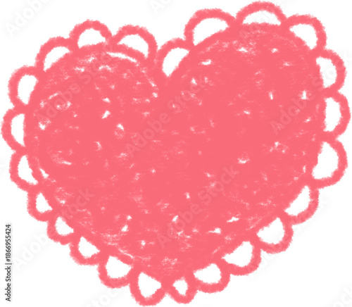 Scribble Heart Drawing Icon