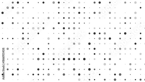 Monochrome Dotted Pattern Design on White Surface