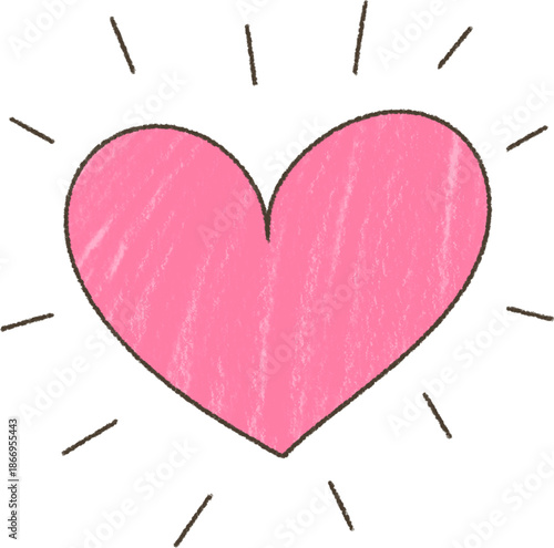 Scribble Heart Drawing Icon