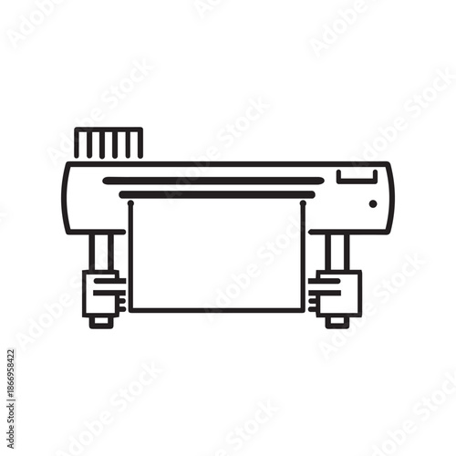 large printer or plotter icon
