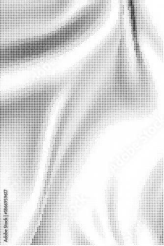 Wavy gradient halftone dots pattern texture background
