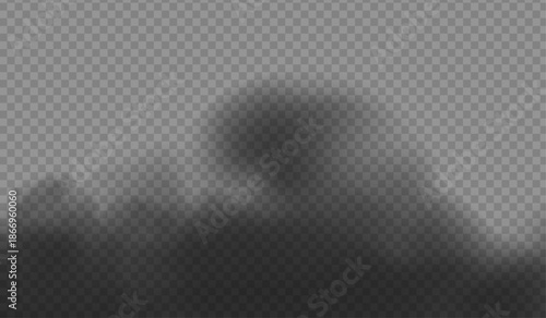 Realistic Ground Fog Overlay with Soft Diffusion PNG overlay