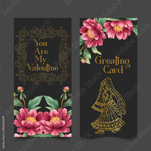 Vintage floral wedding invitation card design featuring a rose pattern vector illustration with a nature leaf frame for a spring celebration banner