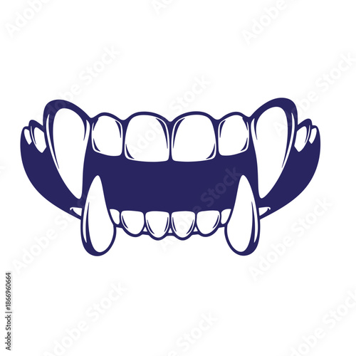 Dental appliance for teeth grinding and clenching relief in a blue color on white background