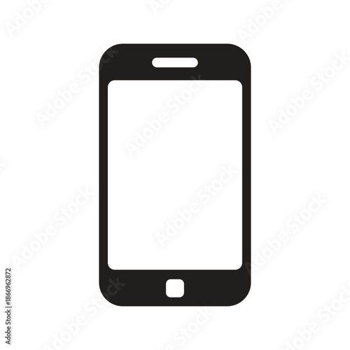 Mobile phone smart device gadget icon. Android phone icon