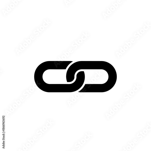 Black chain link icon