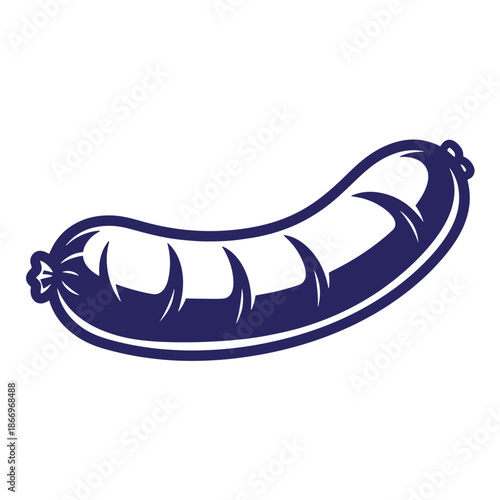 sausage meat food illustration  savory culinary graphic element  meal preparation