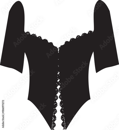  cad flat lay garment design clothing technical drawing cads fashion design apparel outline v neck drape trending vector designer  women illustration croquettes mock up girls bodysuit suit one piece 
