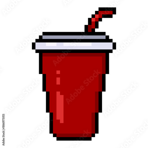 Vector Pixel Art Icon - Plastic Cup