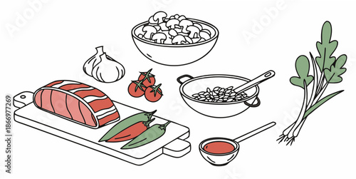 Preparation of a healthy meal