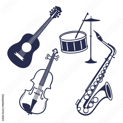 Collection of musical instruments