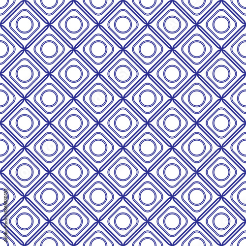 Vector seamless geometric pattern in dark blue tones. Elegant structured design ideal for textiles, wallpaper, packaging, packaging, textiles and digital backgrounds.