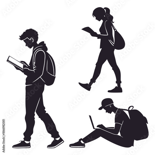 Students engaged in modern learning