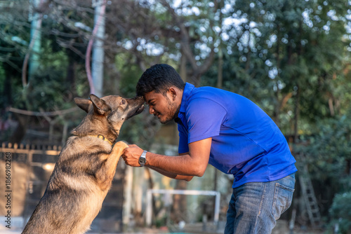 German Shepherds show love through