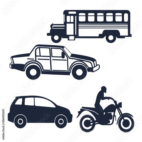 Various modes of transportation