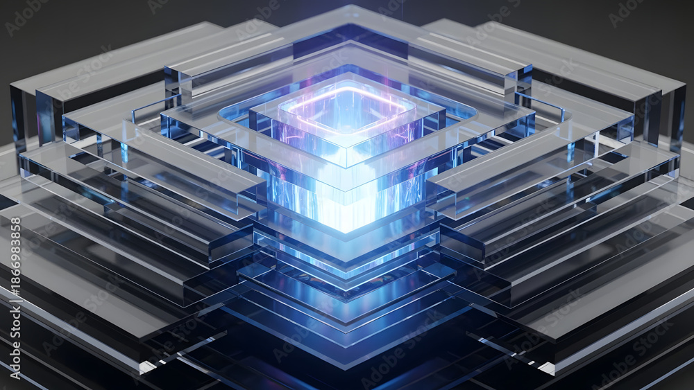 Obraz premium Abstract technology core