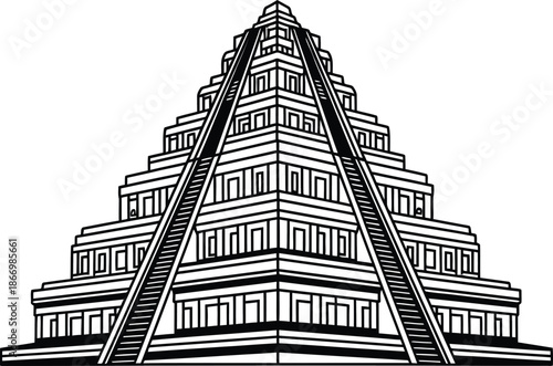 ancient mayan temple pyramid