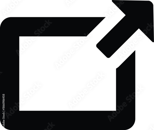 External Link Icon – Open in New Window Vector