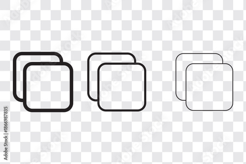 Copy icon vector illustration isolated