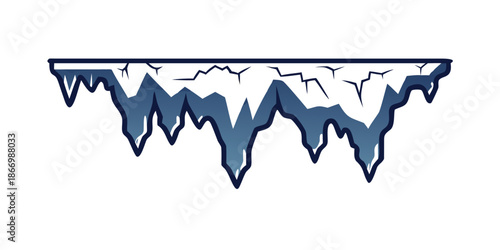Abstract mountain range illustration