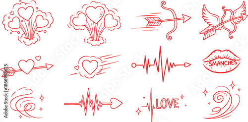 Black silhouette of two birds forming a heart shape