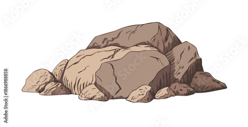Rock formation illustration