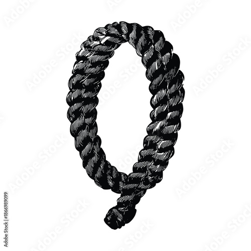High Detail Rope Loop Illustration